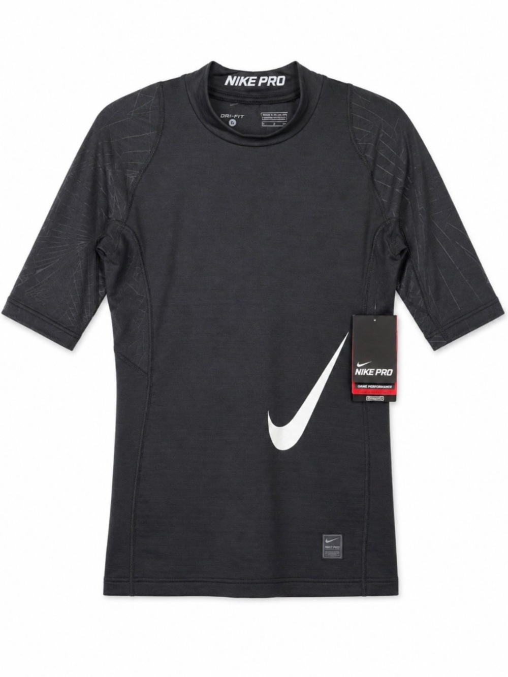Nike Pro Dri-Fit Compression Football Top Black Men’s Size S NWT